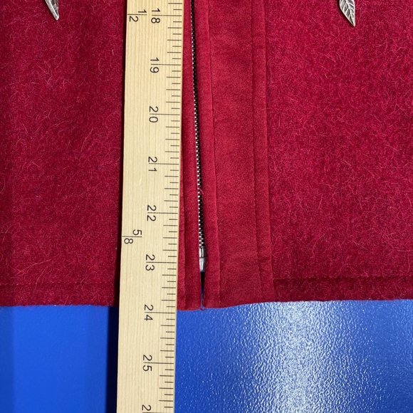M. MILLER Red Wool & Alpaca Jacket M - Picture 12 of 15